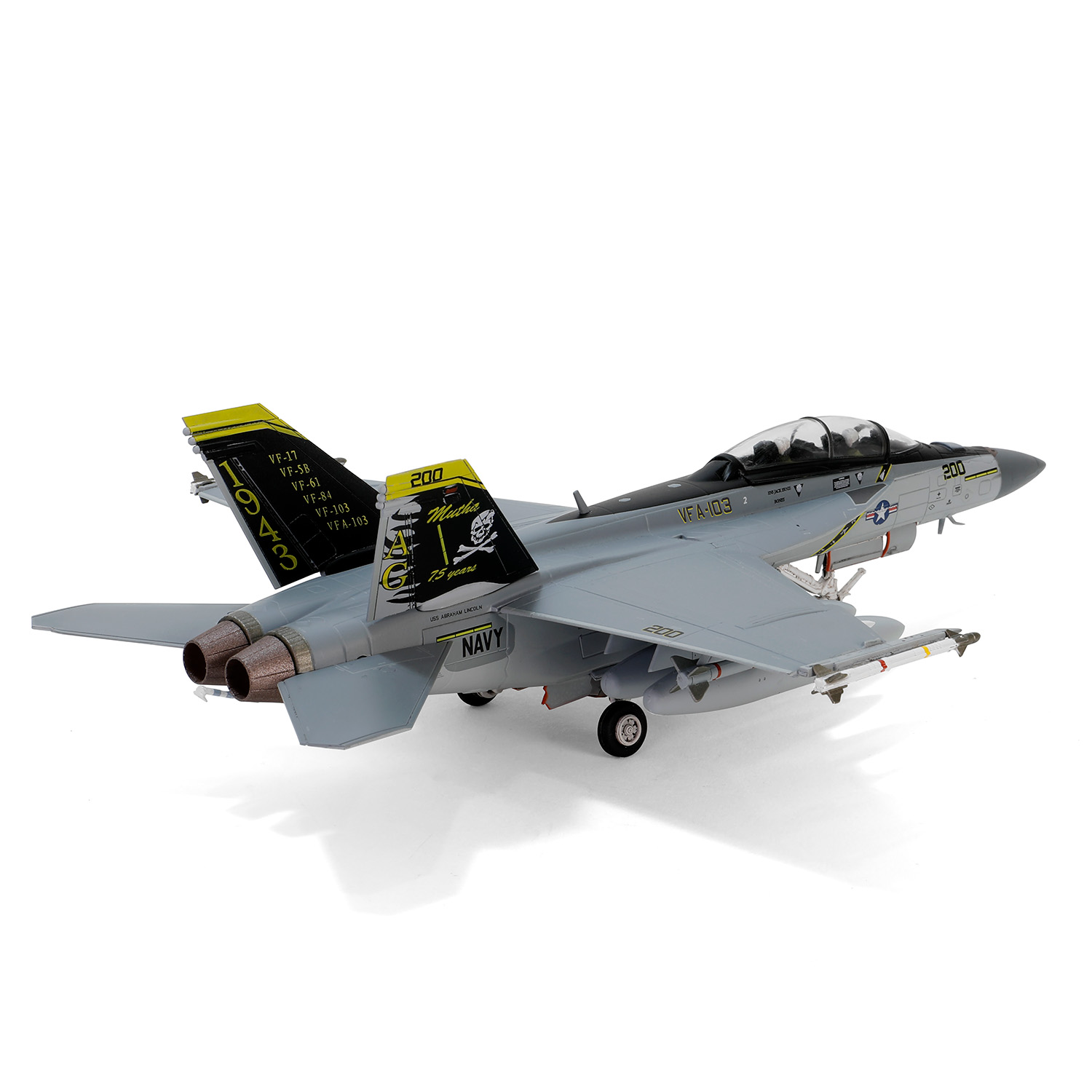 F/A-18F Super Hornet VFA-103  “Jolly Rogers” U.S. NAVY, VFA-103 Jolly Rogers, Squadron 75th Anniversary, USS