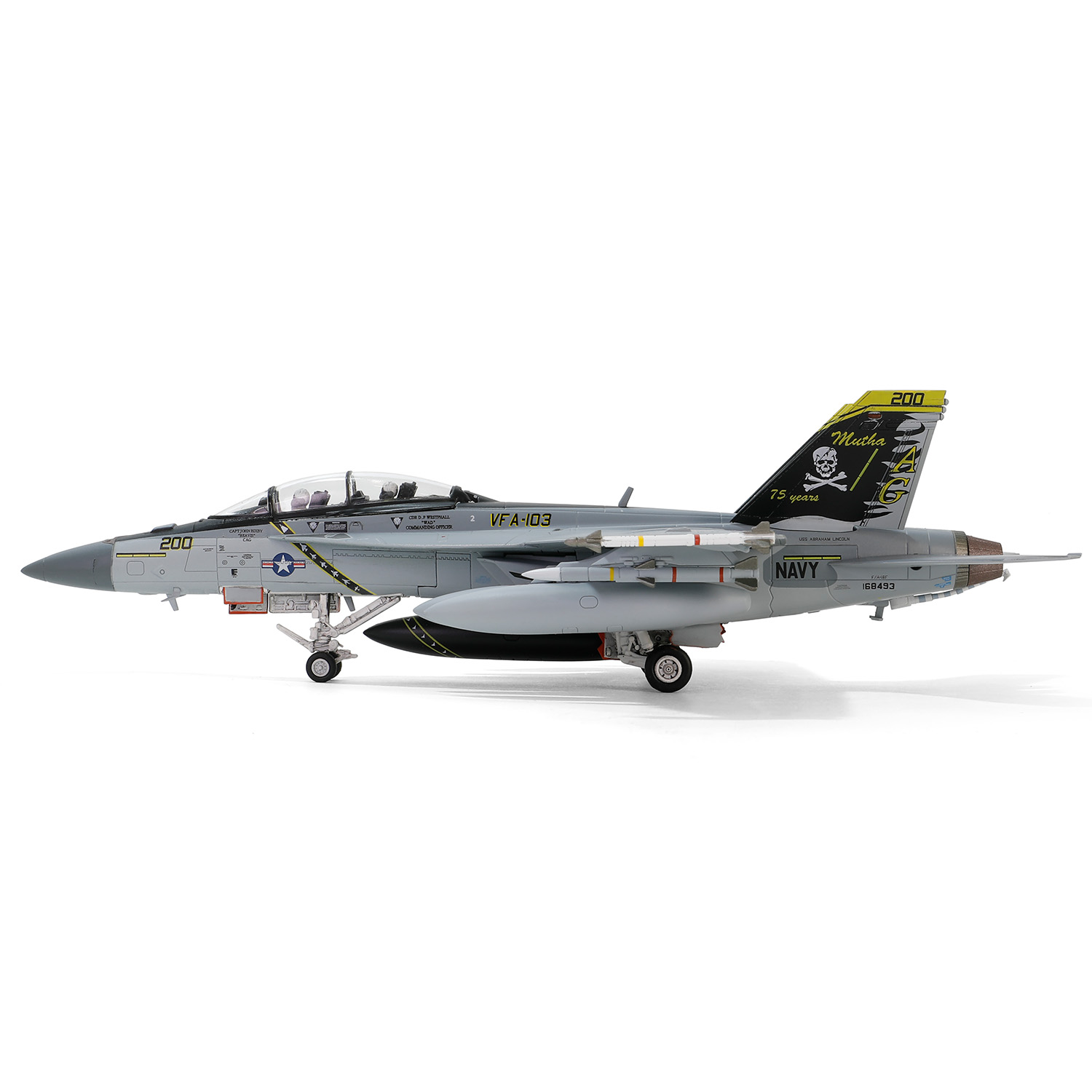 F/A-18F Super Hornet VFA-103 “Jolly Rogers” U.S. NAVY, VFA-103 Jolly Rogers, Squadron 75th Anniversary, USS
