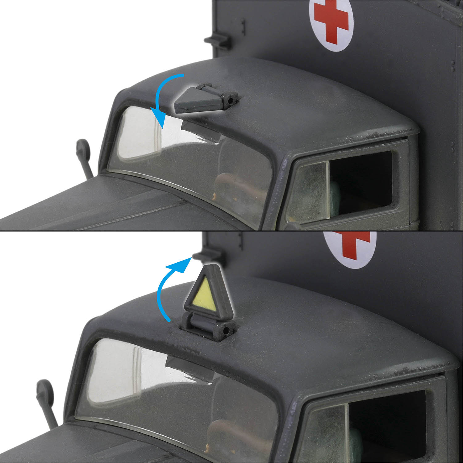 欧宝「闪电」3.6-6700A型Kfz.305救护卡车 (国防灰色涂装RAL 7021) 二战德军救护卡车