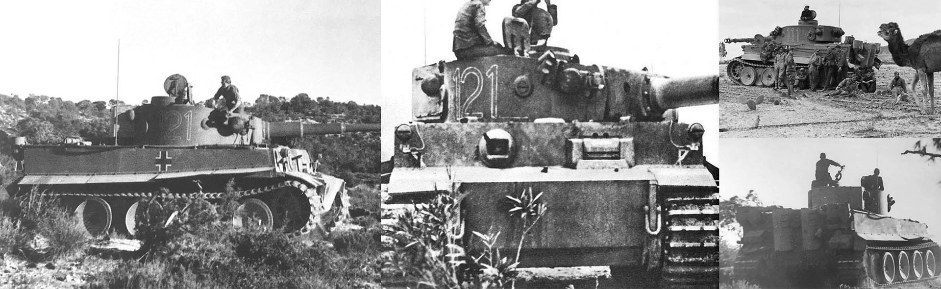 德军重型坦克, "虎式" - 极早期生产型 1943年1月，第501重型坦克部门，第121号，北非突尼斯