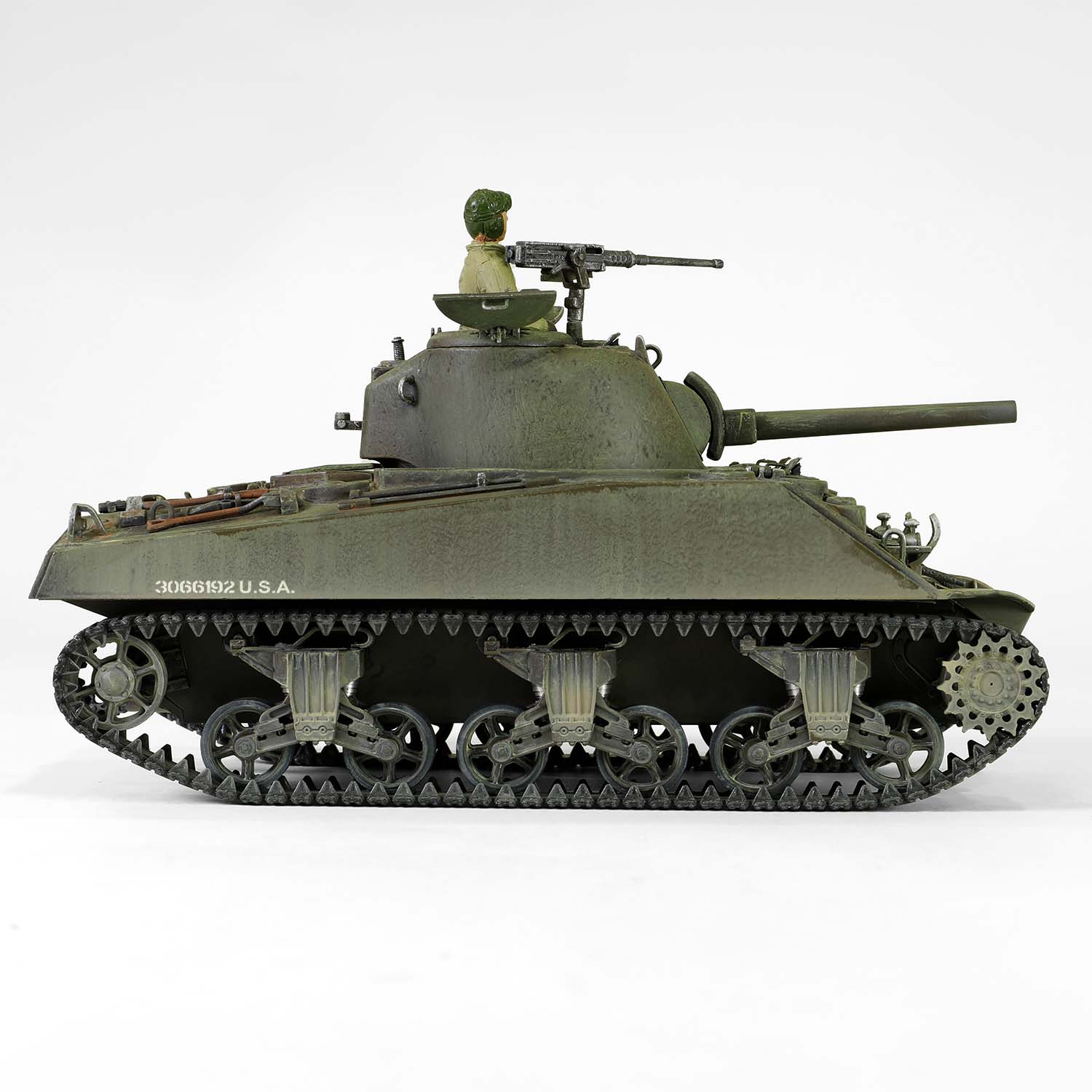 U.S. Sherman M4 (75) tank 753th Tank Battalion, Gustav Line, Italy 1944