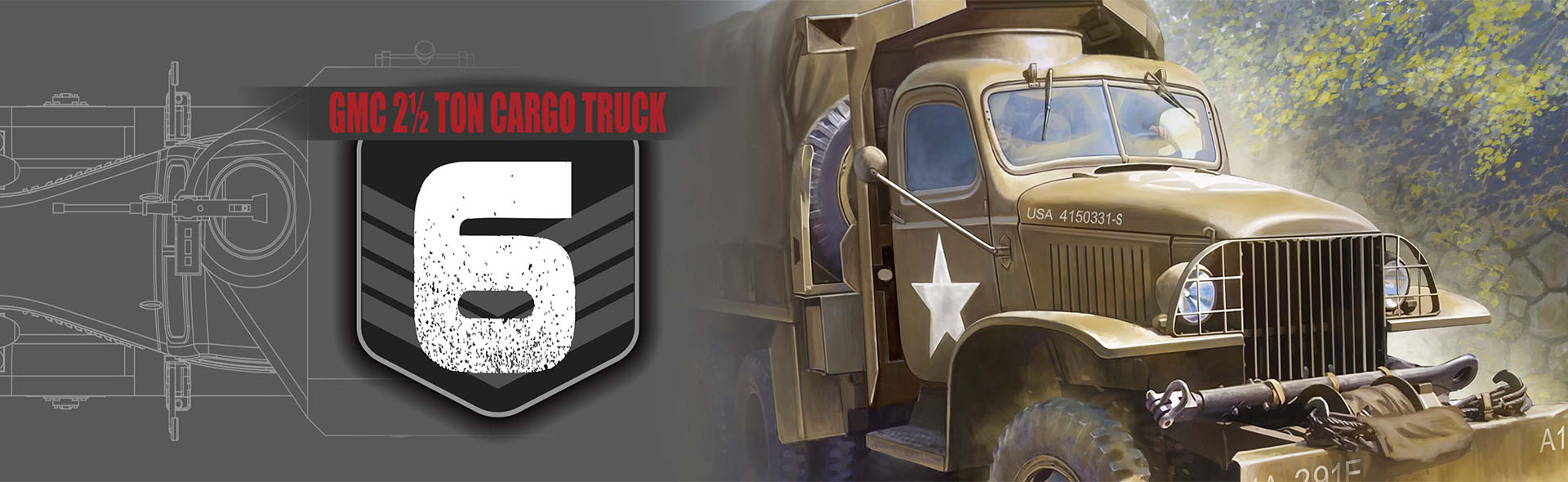 美国GMC 2.5吨货运卡车 1944年6月, 诺曼底