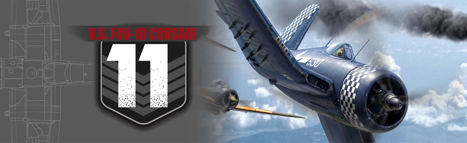 1/72 美国F4U-1D海盗船战斗机 1945年1月, 沖绳
