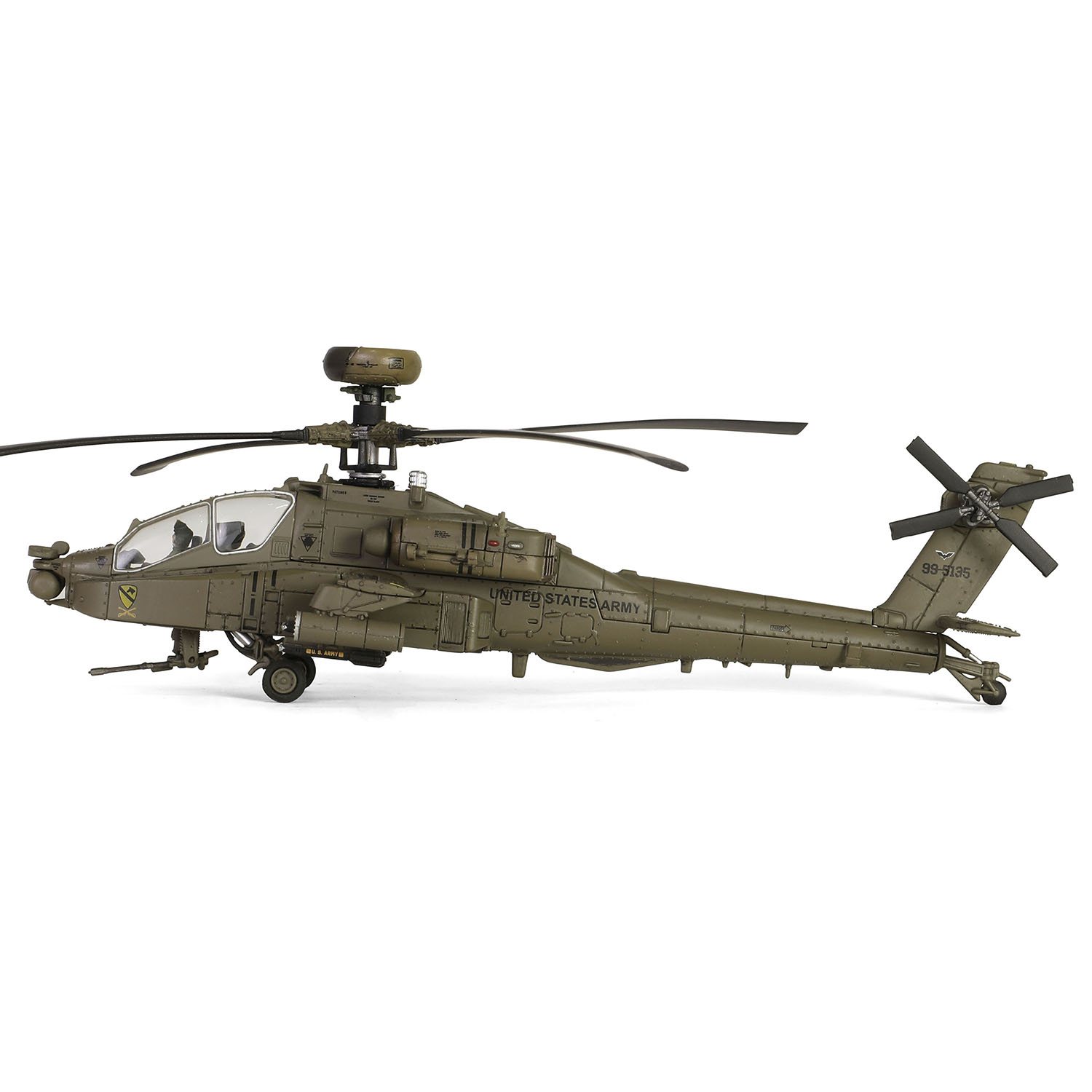 Army Boeing AH-64D Longbow Apache Attack Helicopter 99-5135 of C Company, 1-227 ATKHB, 1st Cavalry Division, 11th Aviation Regiment (Attack),Karbala, Operation Iraq Freedom, March