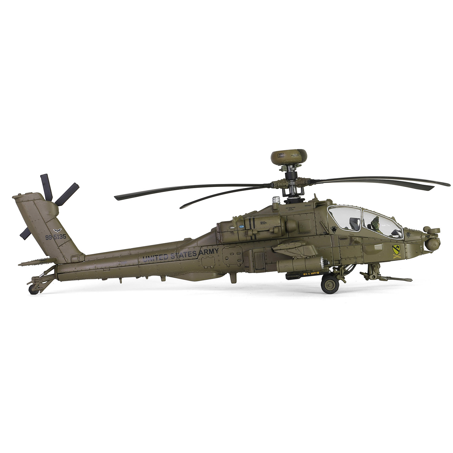Army Boeing AH-64D Longbow Apache Attack Helicopter 99-5135 of C Company, 1-227 ATKHB, 1st Cavalry Division, 11th Aviation Regiment (Attack),Karbala, Operation Iraq Freedom, March
