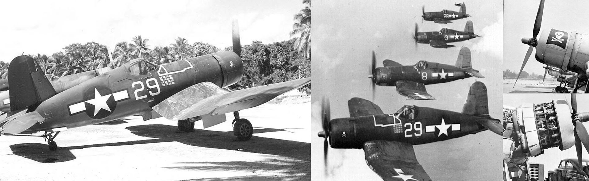 1/72 美军维多利亚F-4U "海盗船"战斗机 1944年, 美国海军陆战队，VF-17 中队，“Ira C. Kepford中尉”，海盗旗”