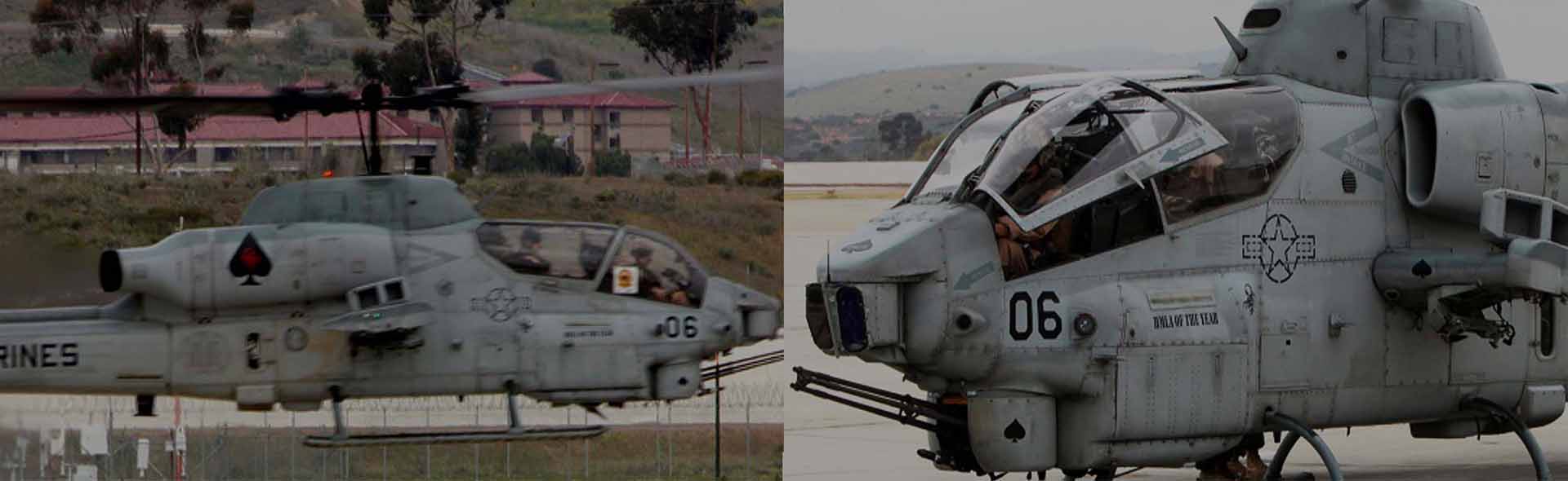 1/48 贝尔 AH-1W “威士忌眼镜蛇” 美国海军陆战队轻型攻击直升机 (NTS排气喷嘴) 2012年3月23日, 彭德尔顿营, 第267中队, " AH-1W的最终飞行"
