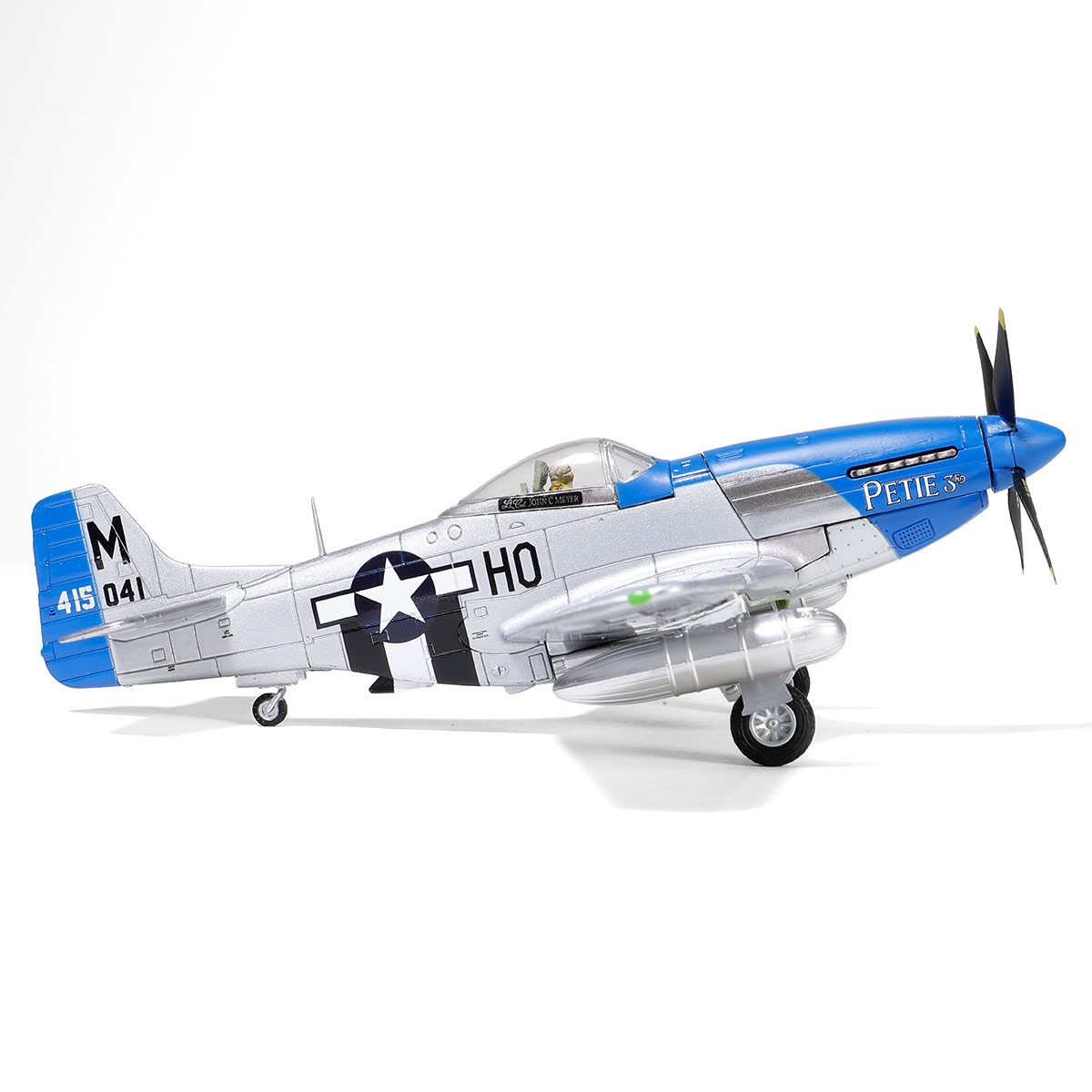 P-51D Mustang aircraft fighter "Petie 3rd", Lt. Col. John C. Meyer, 487th Fighter Squadron, 352nd Fighter Group, USAAF