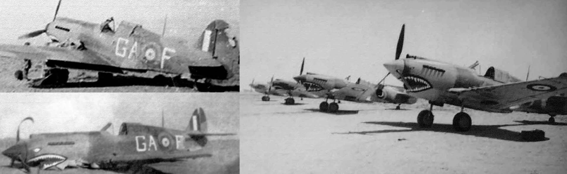1/72 英国皇家空军寇帝斯 P-40B / 战斧Mk IIB 英国皇家空军 112中队, AK402, GA-F, 1941年10月, 北非