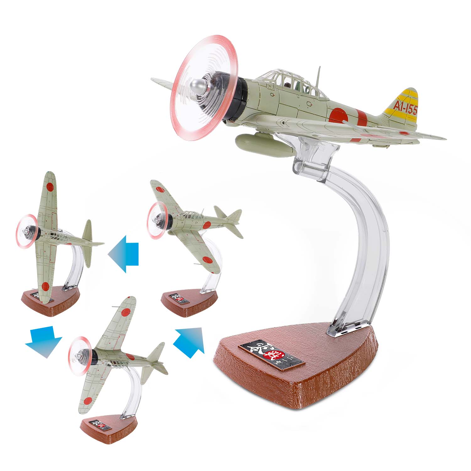 1/72 日军三菱A6M2 "零式" （21型） 战斗机 1941年珍珠港，日本帝国海军赤城号航空母舰，第二中队第1部队，板谷茂