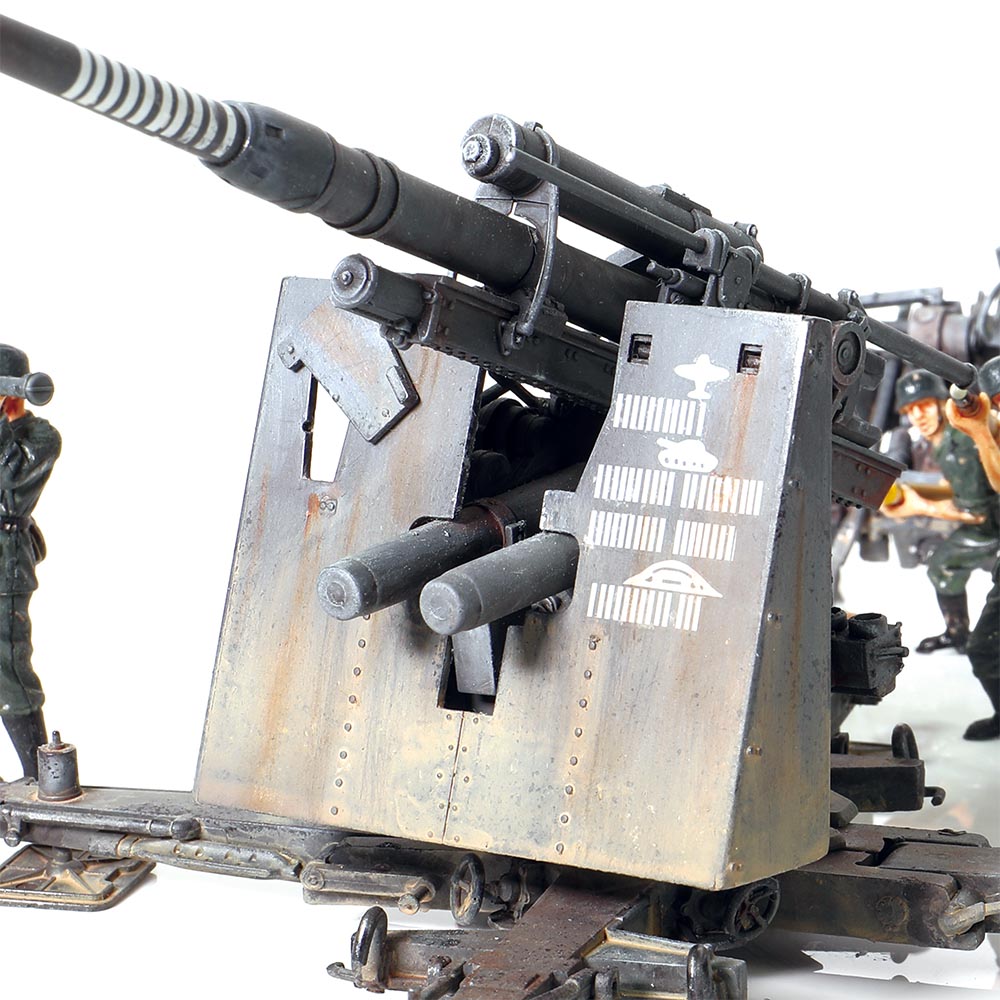 Krupp Flak 36 with Flak Rohr 36 gun barrel & sd. 202 tow vehicle German Army, Stalingrad, USSR, 1943