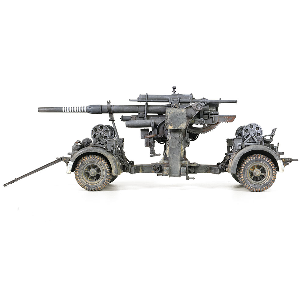 Krupp Flak 36 with Flak Rohr 36 gun barrel & sd. 202 tow vehicle German Army, Stalingrad, USSR, 1943