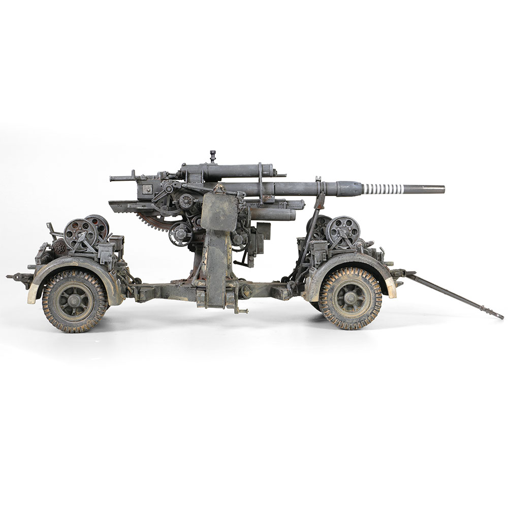 Krupp Flak 36 with Flak Rohr 36 gun barrel & sd. 202 tow vehicle German Army, Stalingrad, USSR, 1943