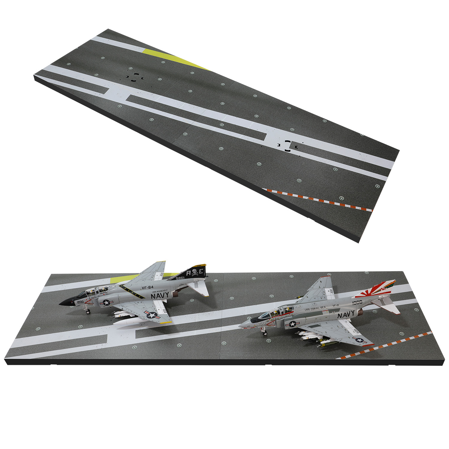 波音F-4J “鬼怪II” 战斗机 VF-84 “海盗旗” 美国海军罗斯福号航空母舰，第84战斗机中队(军机序号155861)