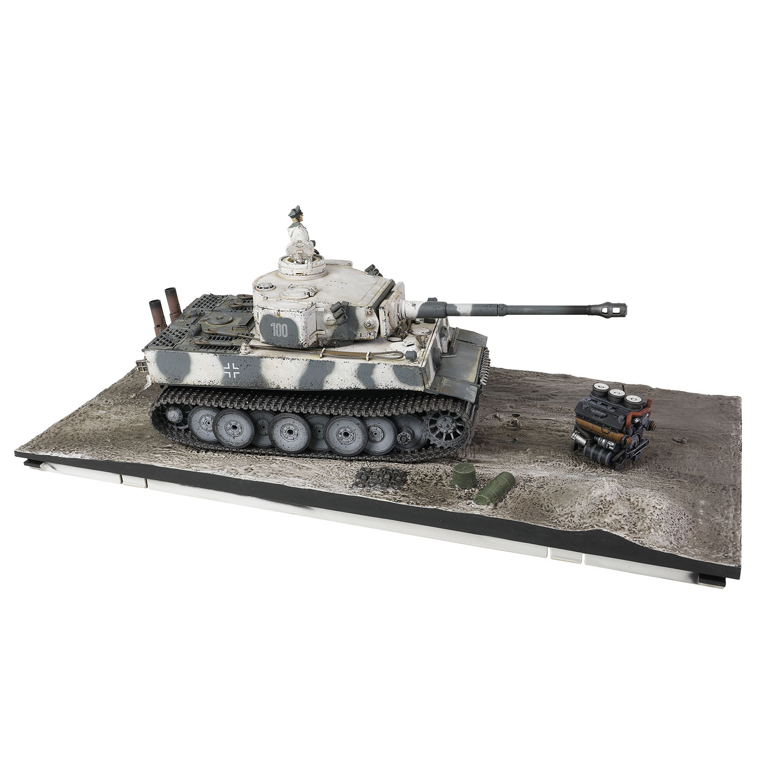 Sd.Kfz.181 PzKpfw VI Tiger Ausf. E heavy tank (Initial production model) Schwere Panzerabteilung 502, No.100, February 1943, Eastern Front