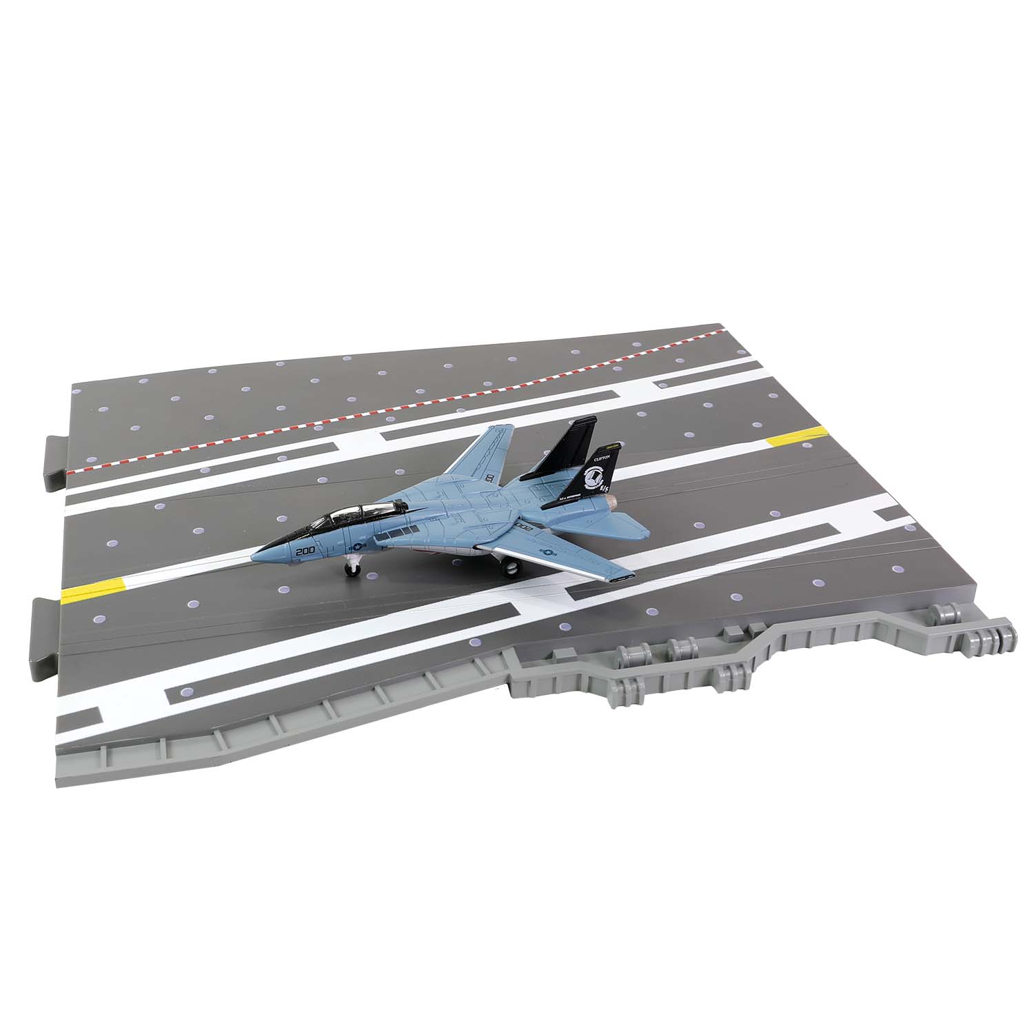 CVN-65 Enterprise deck + 4' Legendary F-14 Tomcat series Section #F deck + F-14A BuNo. 162698, VF-14 "Tophatters", USS Enterprise CVN-65, 1996