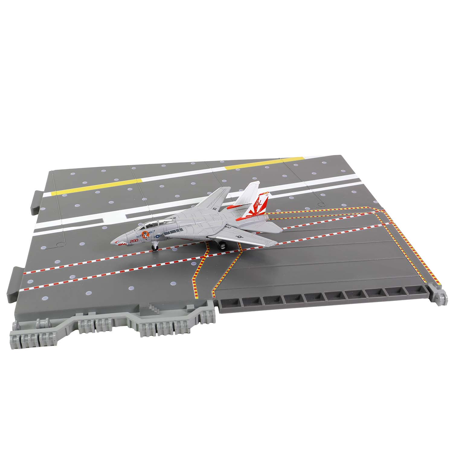 CVN-65 Enterprise deck + 4' Legendary F-14 Tomcat series Section #J deck + F-14A BuNo. 161621, VF-111 Sundowners, "Miss Molly", USS Carl Vinson, Pacific Quest,, 1989