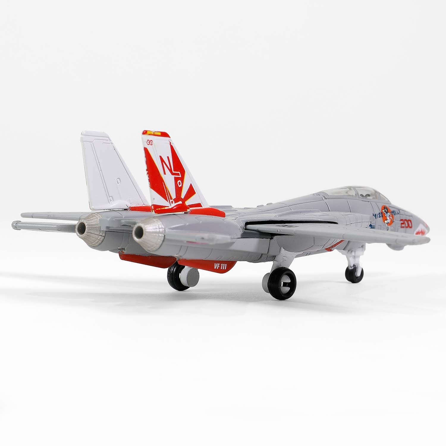 CVN-65 Enterprise deck + 4' Legendary F-14 Tomcat series Section #J deck + F-14A BuNo. 161621, VF-111 Sundowners, "Miss Molly", USS Carl Vinson, Pacific Quest,, 1989