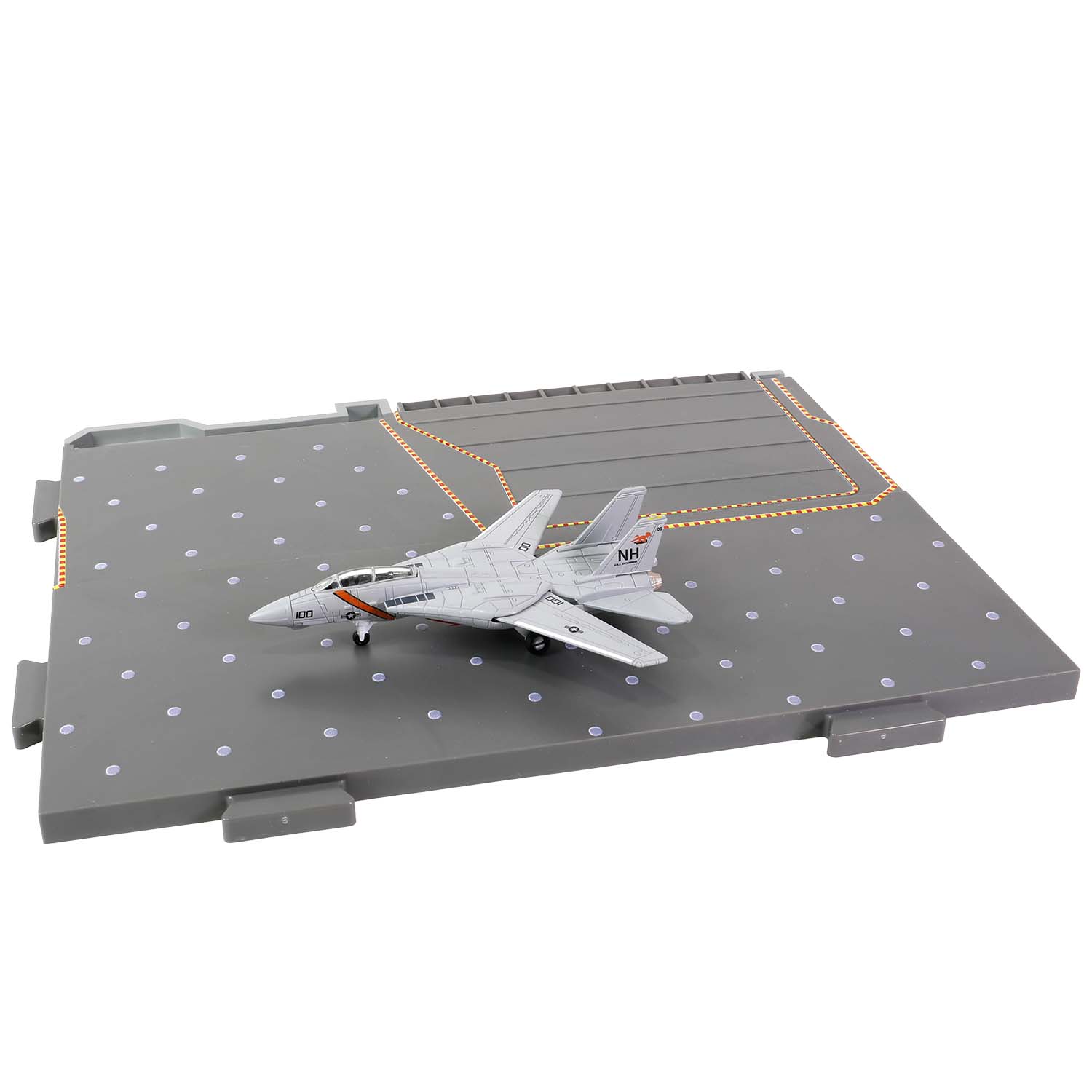 CVN-65 Enterprise deck + 4' Legendary F-14 Tomcat series Section #E deck + F-14A BuNo. 159833, VF-114 "Aardvarks", CVW-11, Operation Praying Mantis, Persian Gulf, USS Enterprise CVN-65, 1988