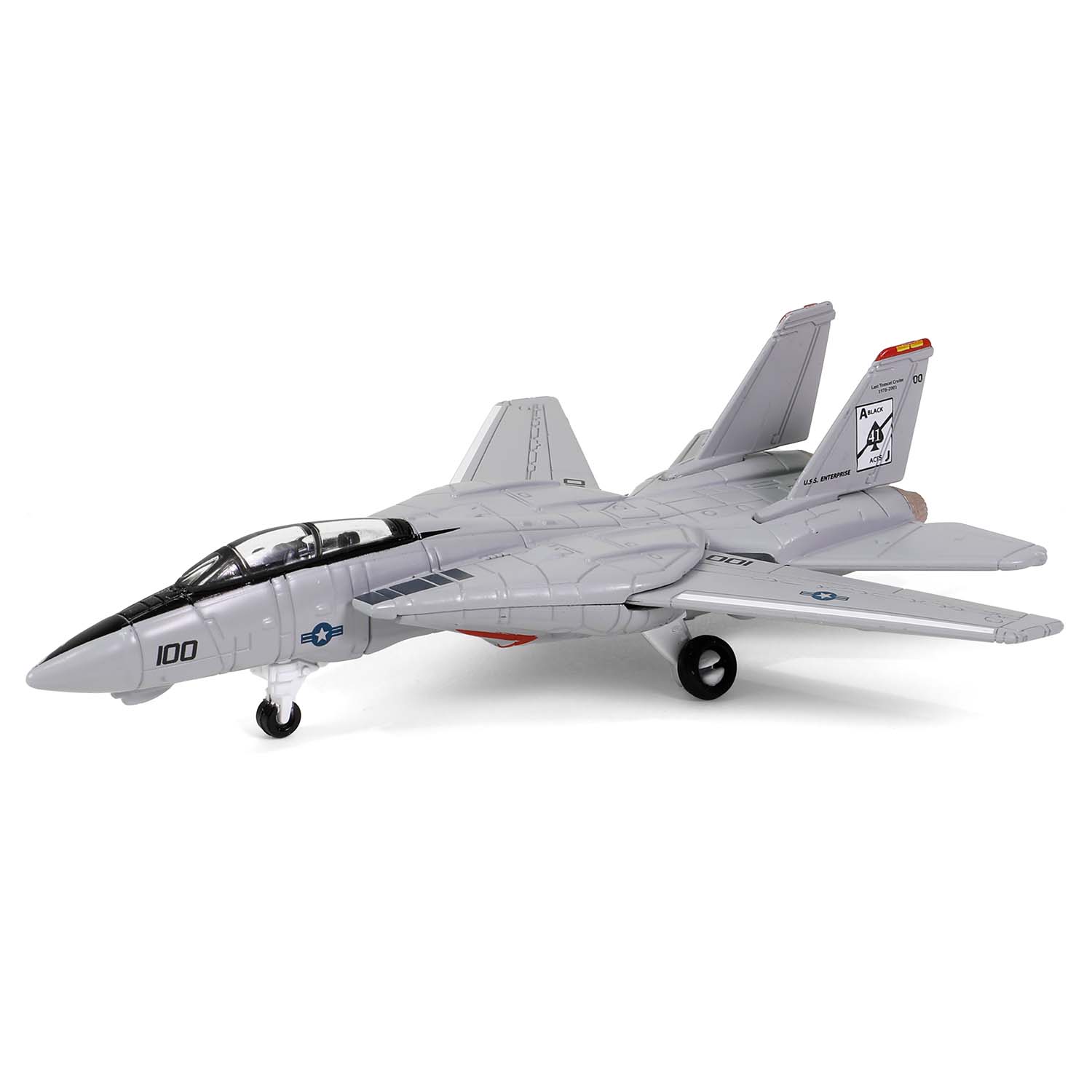 CVN-65 Enterprise deck + 4' Legendary F-14 Tomcat series Section #A deck + F-14A BuNo.161274, VF-41 "Black Aces", USS Enterprise CVN-65, Bosnia & Kosovo, 2001