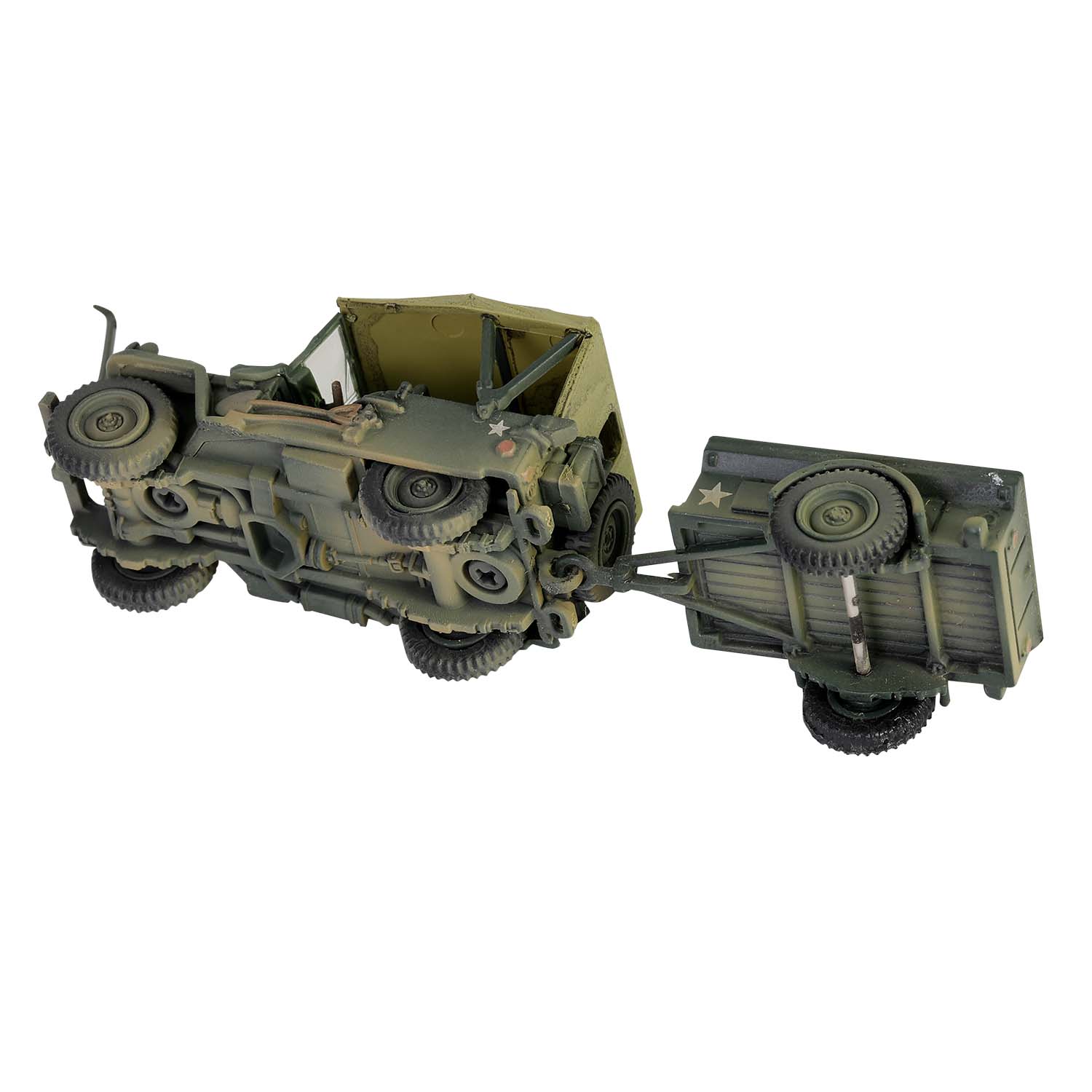 "Willis Jeep" 4x4 off-road vehicle (with trailer)