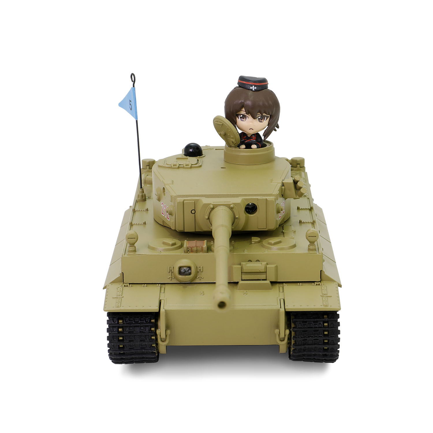 Tiger I (Early Production) Kuromorimine Girls Academy with Maho Nishizumi commander figure