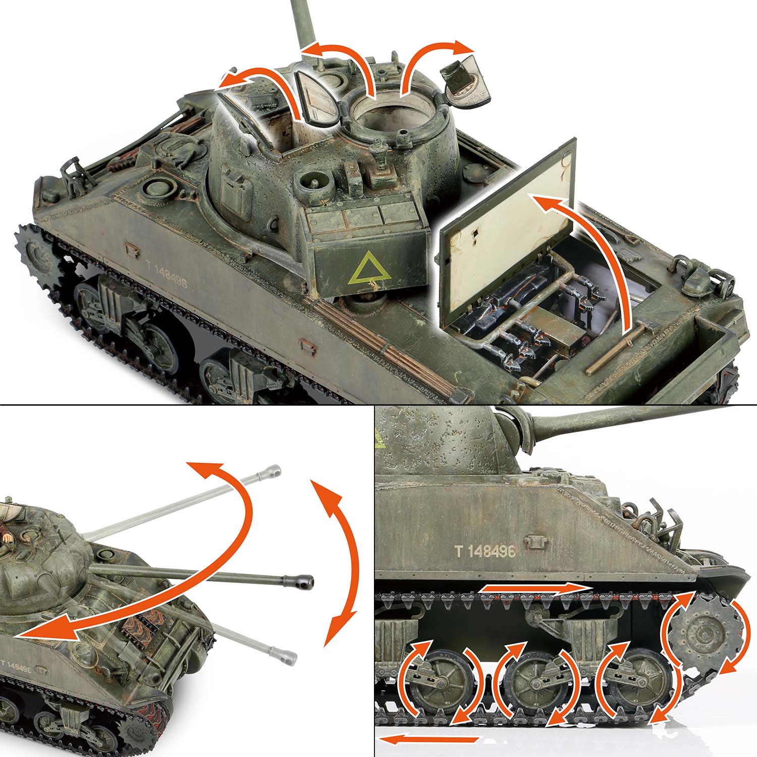 Opening Hatches, Turret & Spinning Wheels