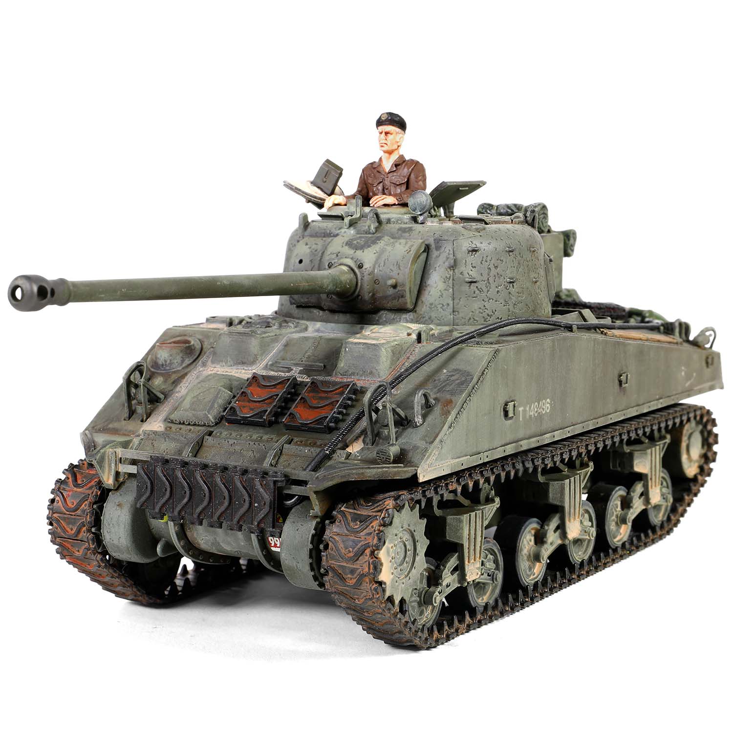 British Sherman Firefly Vc. 8th Armoured Brigade, 24th Lancer, 13/18th Hussars, Normandy 1944
