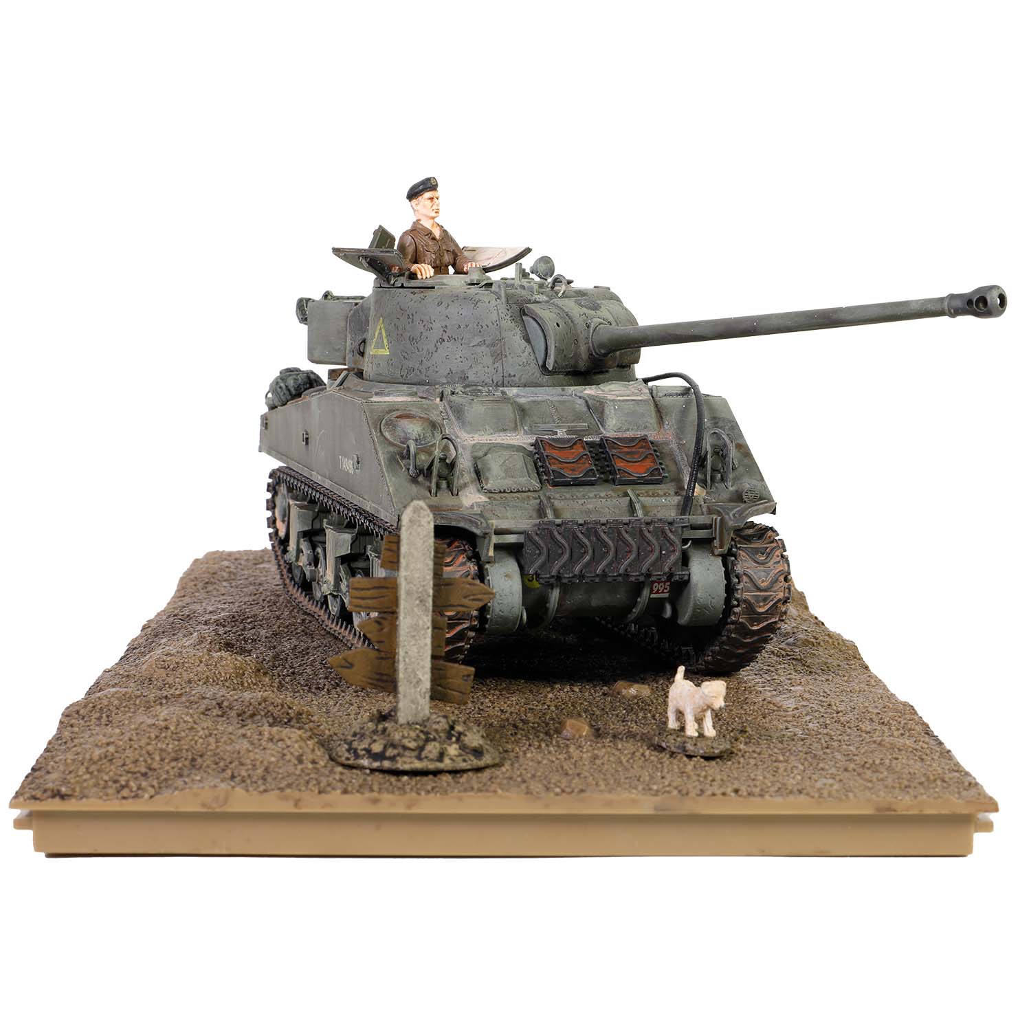 British Sherman Firefly Vc. 8th Armoured Brigade, 24th Lancer, 13/18th Hussars, Normandy 1944