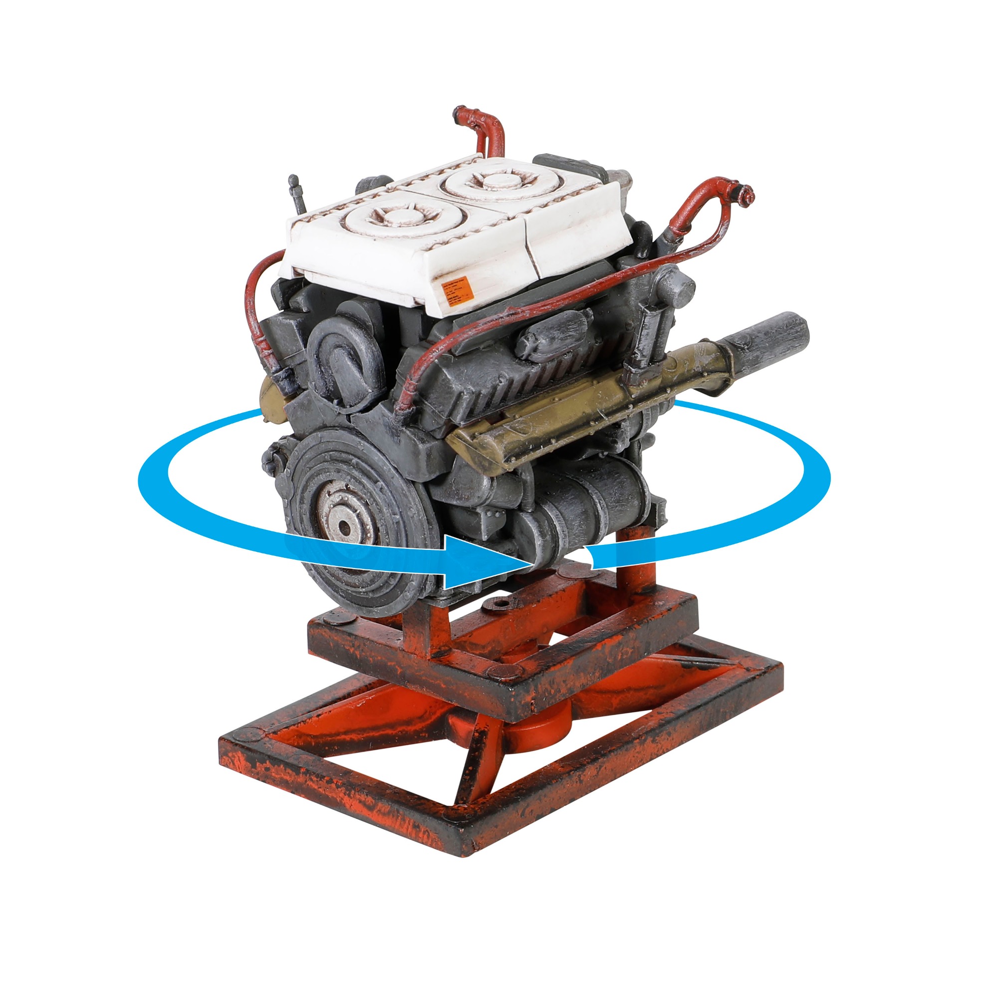 Meticulous Details & Rotatable Engine 