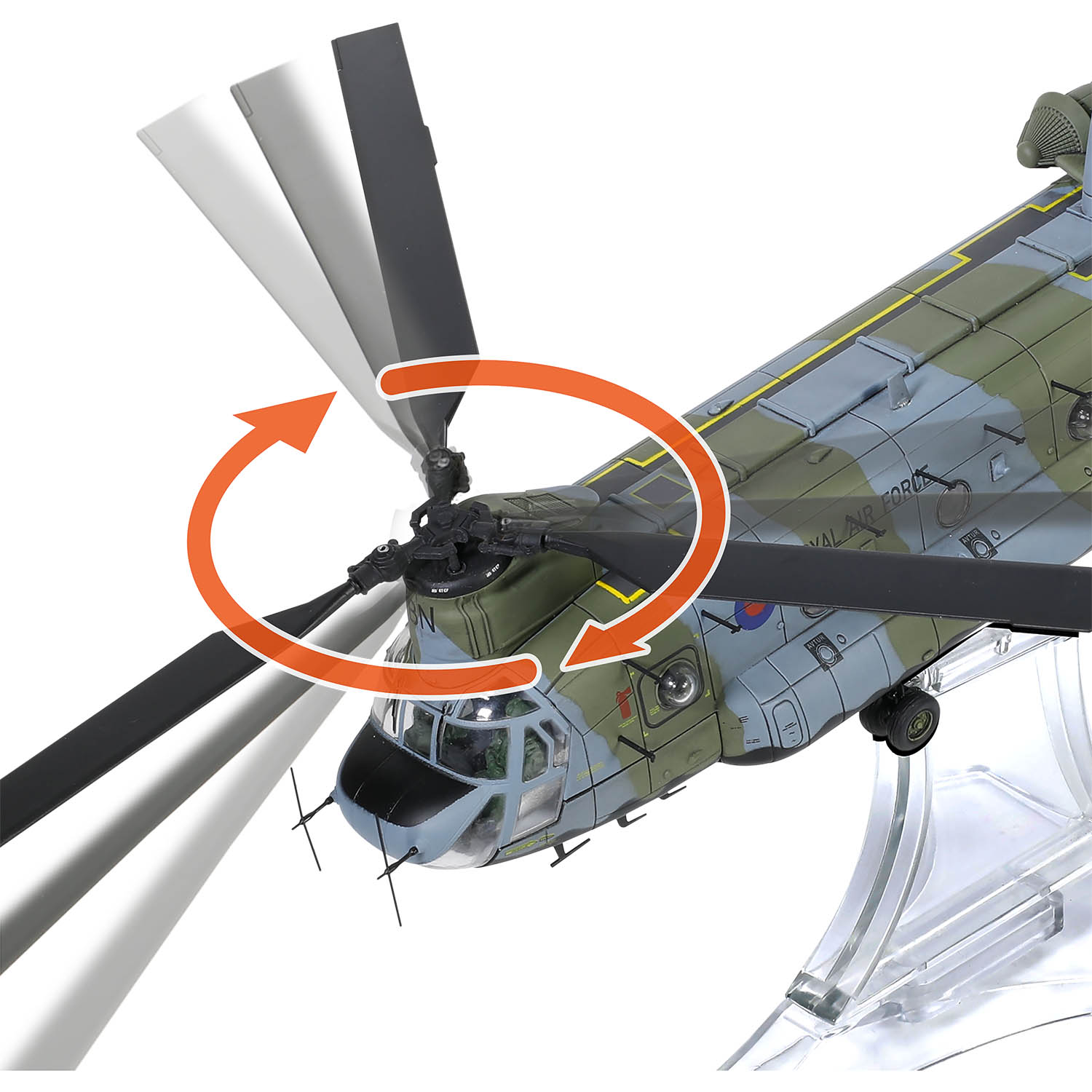 可转动的螺旋桨