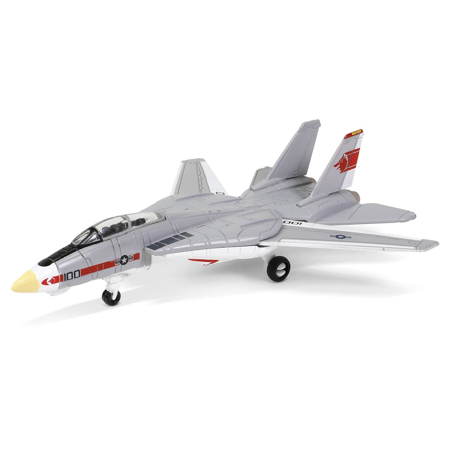 1/200 美国海军企业号航母甲板 + 4寸传奇 F-14 雄猫系列 甲板#B 部分 + 1975年 撤离西贡, 企业号航空母舰, VF-1“狼群”中队, 序号: 161274
