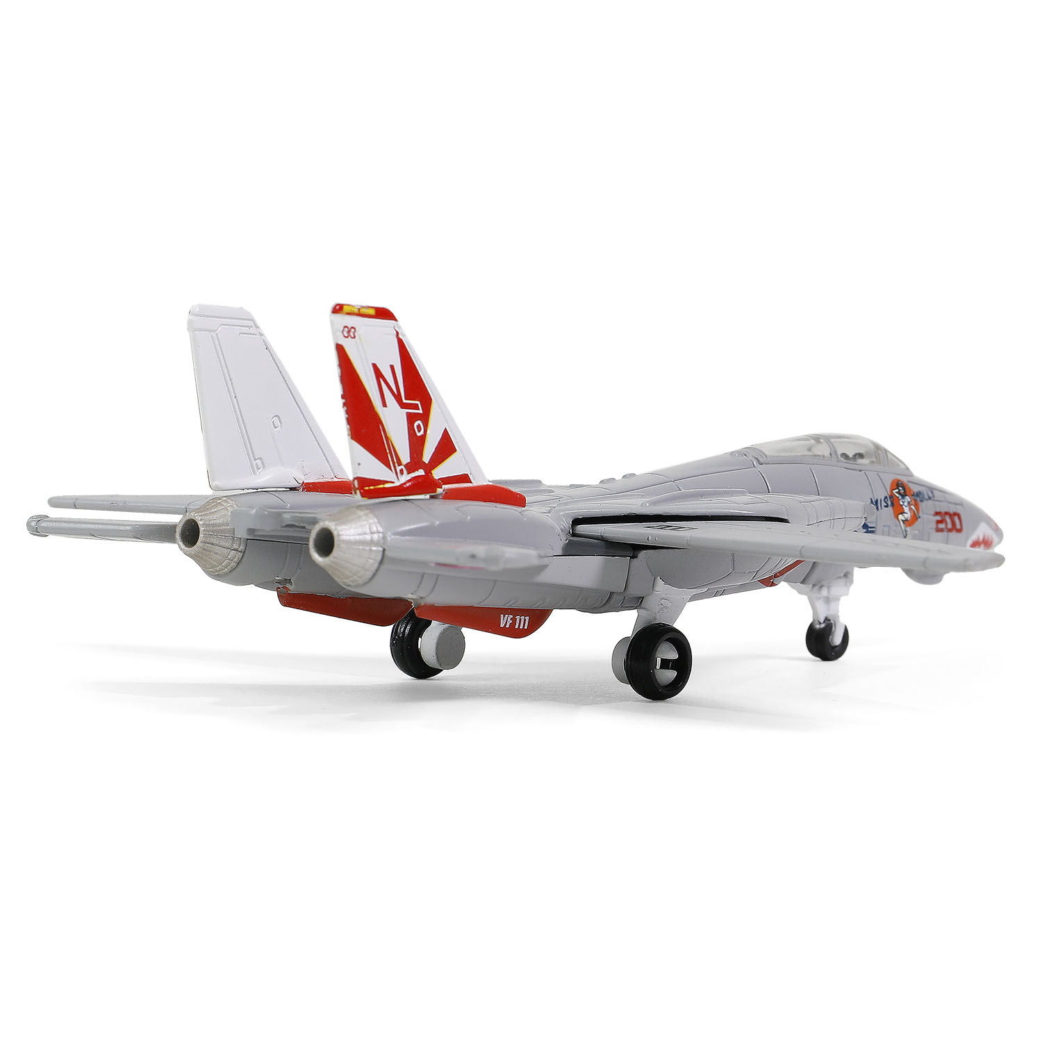 1/200 美国海军企业号航母甲板 + 4寸传奇 F-14 雄猫系列 甲板#J 部分 + 太平洋探索, 卡尔文森号, VF-111 日落者，“莫莉小姐”, 序号: 161621