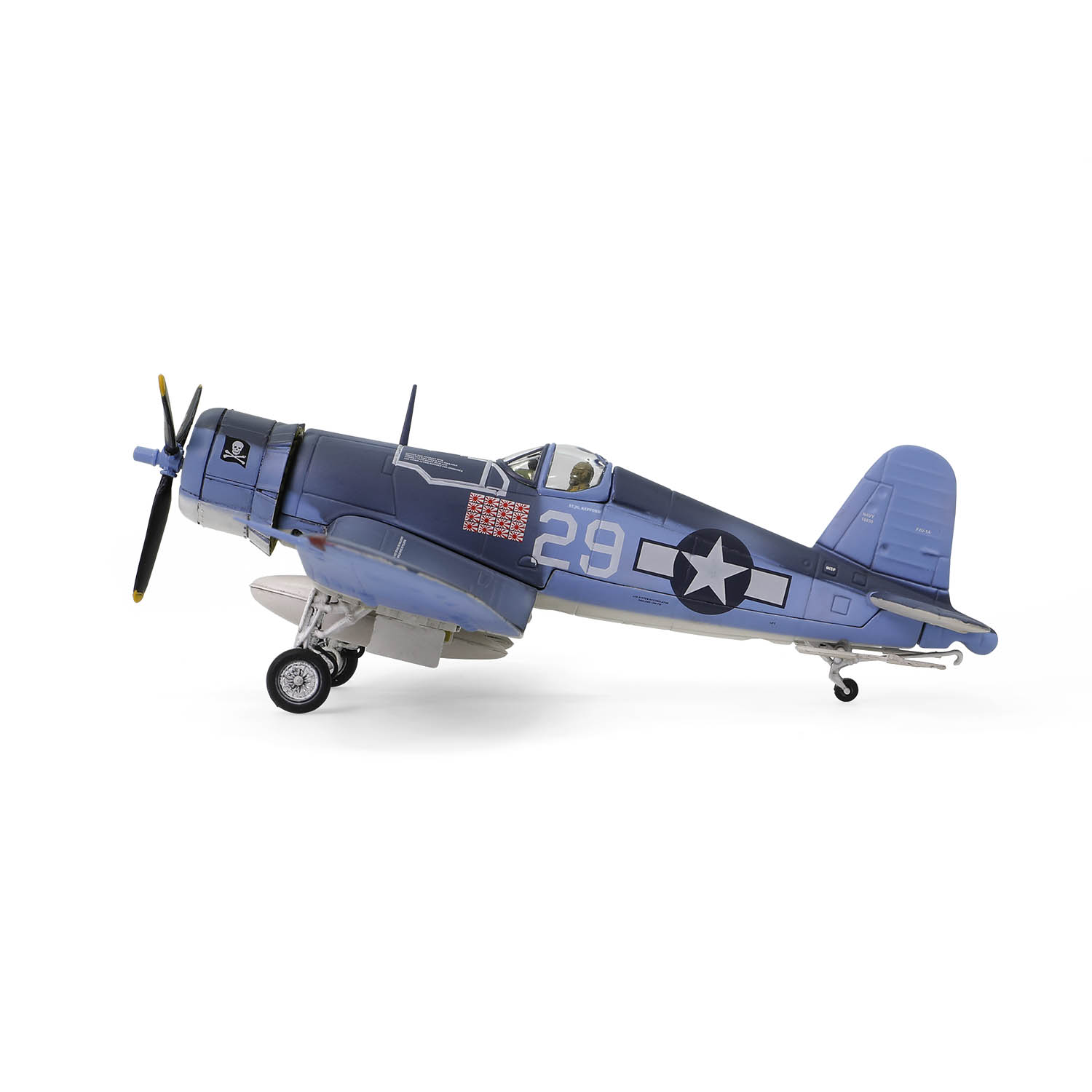 1/72 美军维多利亚F-4U "海盗船"战斗机 1944年, 美国海军陆战队，VF-17 中队，“Ira C. Kepford中尉”，海盗旗”