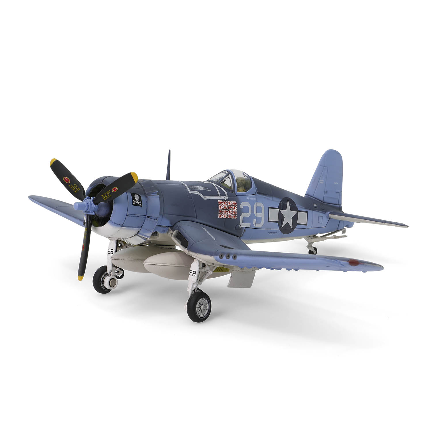 1/72 美军维多利亚F-4U "海盗船"战斗机 1944年, 美国海军陆战队，VF-17 中队，“Ira C. Kepford中尉”，海盗旗”