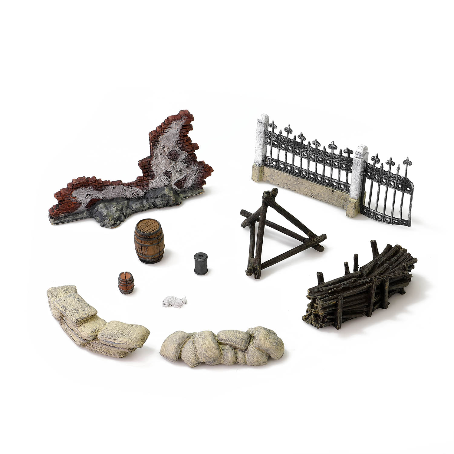 二战场景布置配件系列 - 城市廢墟配件套裝