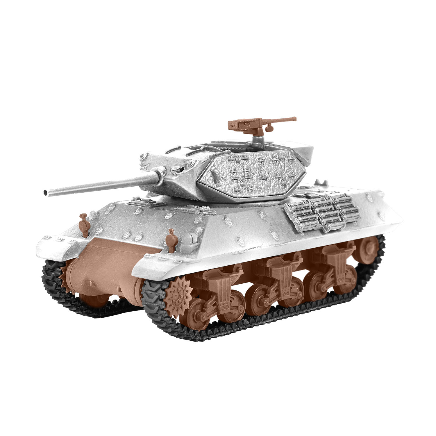 压铸金属炮塔、炮盾、炮管和车体上部车